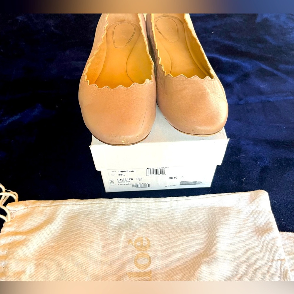 Chloé Lauren Scalloped Ballet Flat